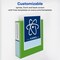 Avery Durable View 3 Ring Binder, 1 Inch Slant Rings, 2 Green Binders (01672)